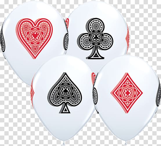 Mylar balloon Suit Playing card BoPET, card suits transparent background PNG clipart