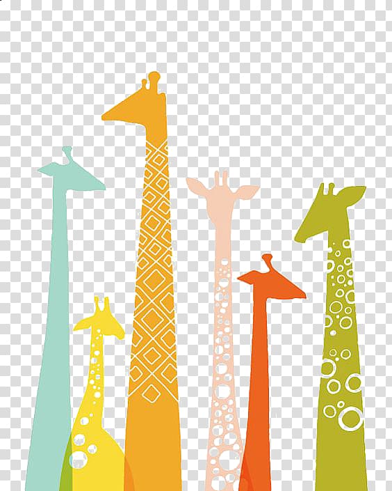 Giraffe Manor Color Illustration, giraffe transparent background PNG clipart