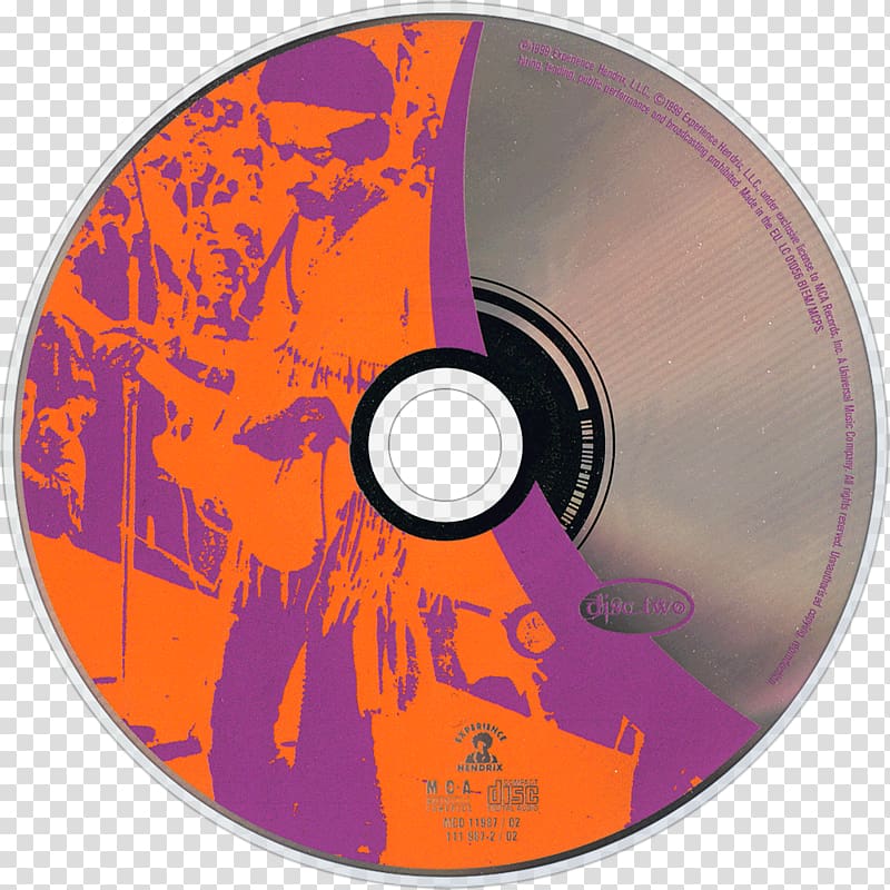 Compact disc Live at Wood Album Blue Wild Angel: Live at the Isle of Wight, Jimi hendrix transparent background PNG clipart