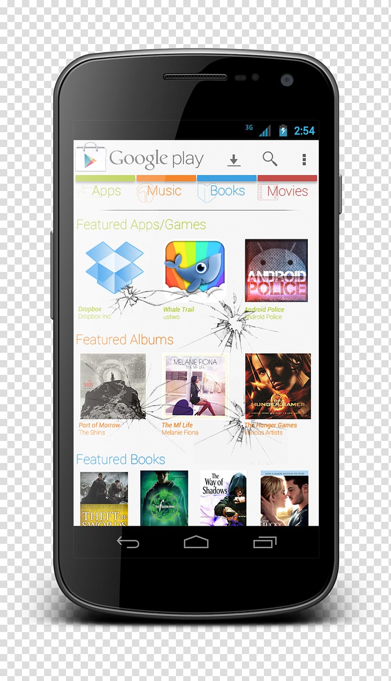 Google Play Mobile app App store optimization Mobile phone Smartphone, Broken screen Android smart large screen transparent background PNG clipart