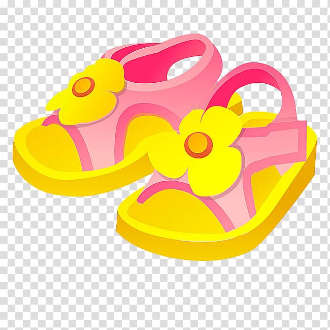 yellow box elephant flip flops