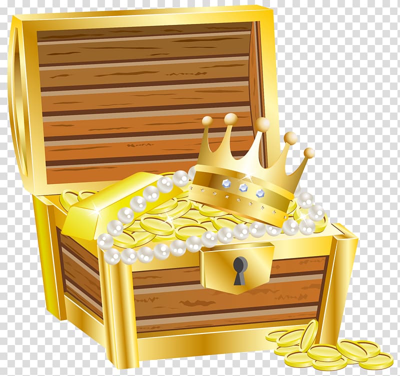 treasure chest , Buried treasure , Treasure Chest with Gold transparent background PNG clipart