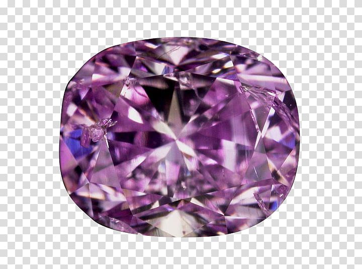 Diamond color Purple Gemstone Violet, purple transparent background PNG clipart