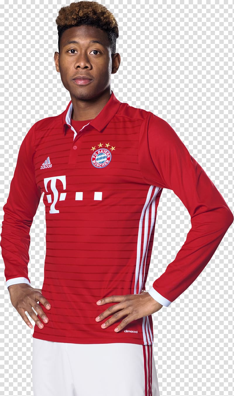 David Alaba FC Bayern Munich Bundesliga Jersey Shirt, shirt transparent background PNG clipart