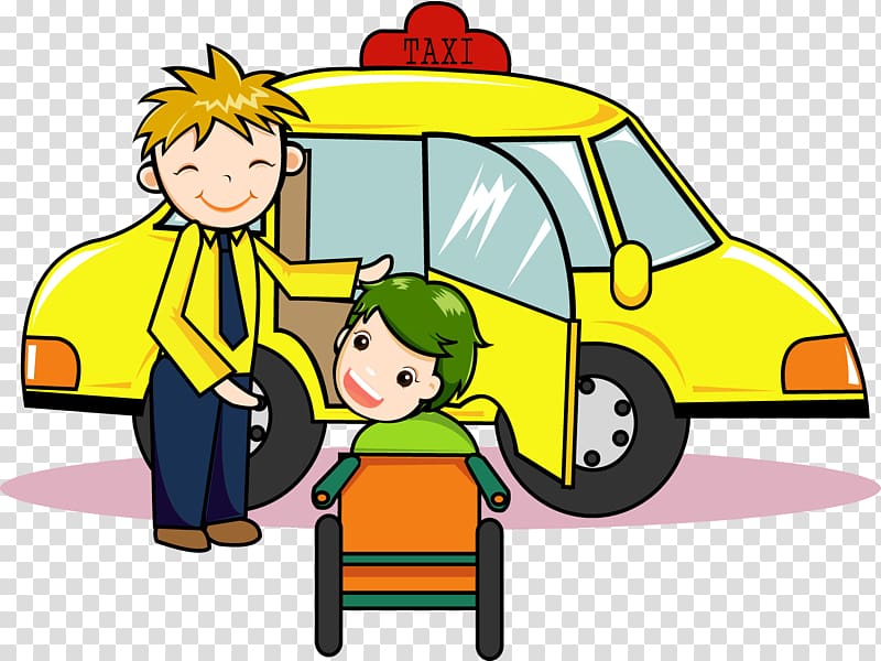 Bus Wheelchair Disability Cartoon, Children in wheelchairs transparent background PNG clipart