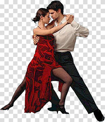 man and woman dancing, Argentina Ballroom dance Argentine tango, Men and women dancing transparent background PNG clipart