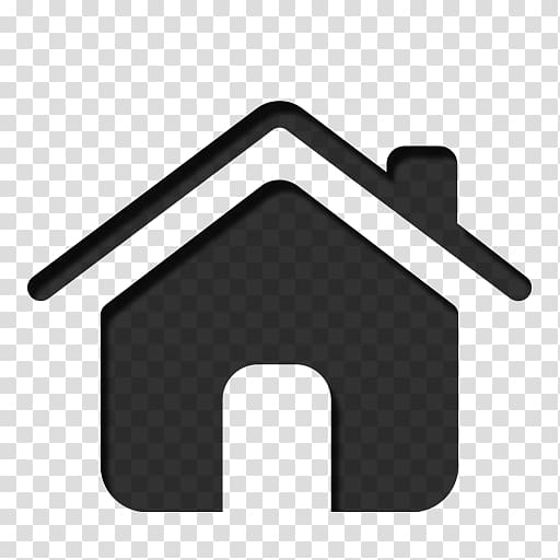 Computer Icons Home , Black Home Icon transparent background PNG clipart