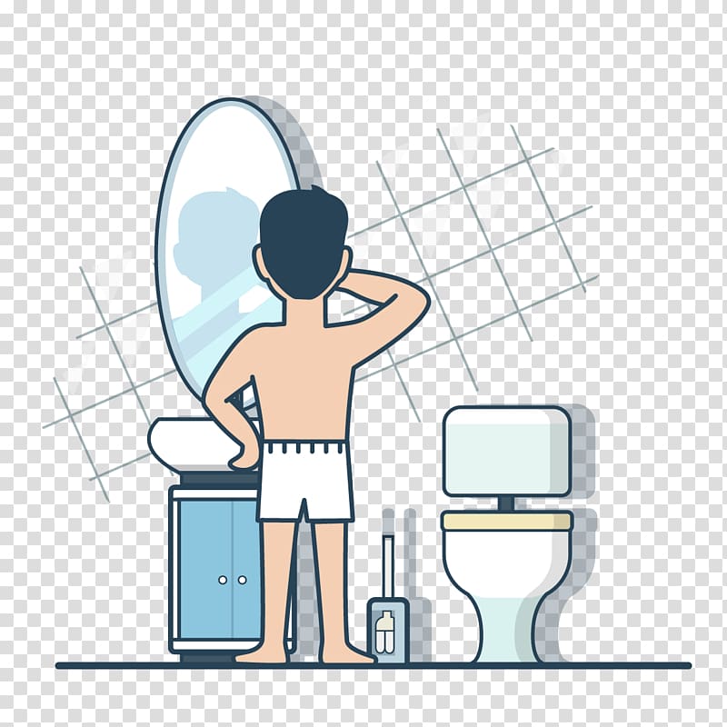 u6d17u8138 Toilet Illustration, Toilet wash people transparent background PNG clipart