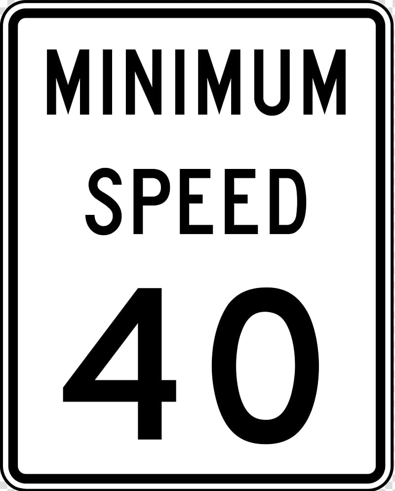 Speed limit Traffic sign Regulatory sign, road transparent background PNG clipart