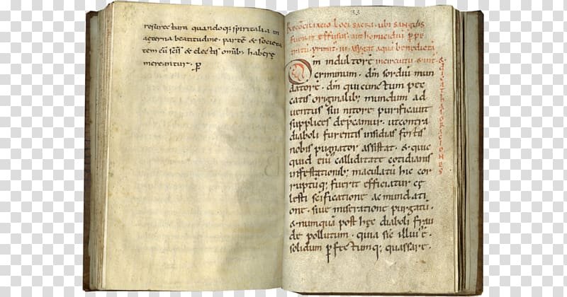 Bibliotheca Palatina Manuscript Middle Ages Book Text, Illuminated Manuscript transparent background PNG clipart