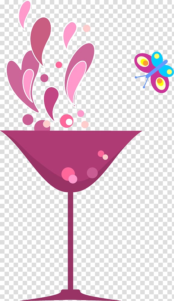 Cocktail glass , Hand-painted cartoon cocktail transparent background PNG clipart