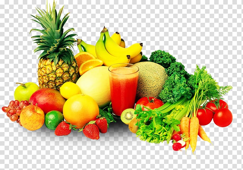 assorted fruits and vegetables, Juice Smoothie Fruit Vegetable Nutrition, Delicious and nutritious fruits and vegetables transparent background PNG clipart