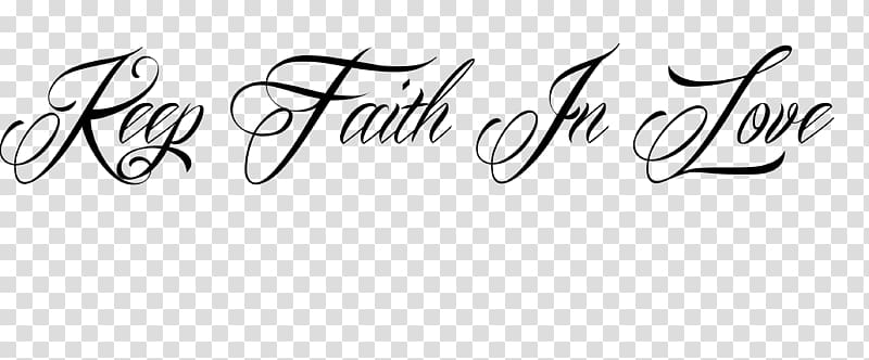 faith cursive tattoo font