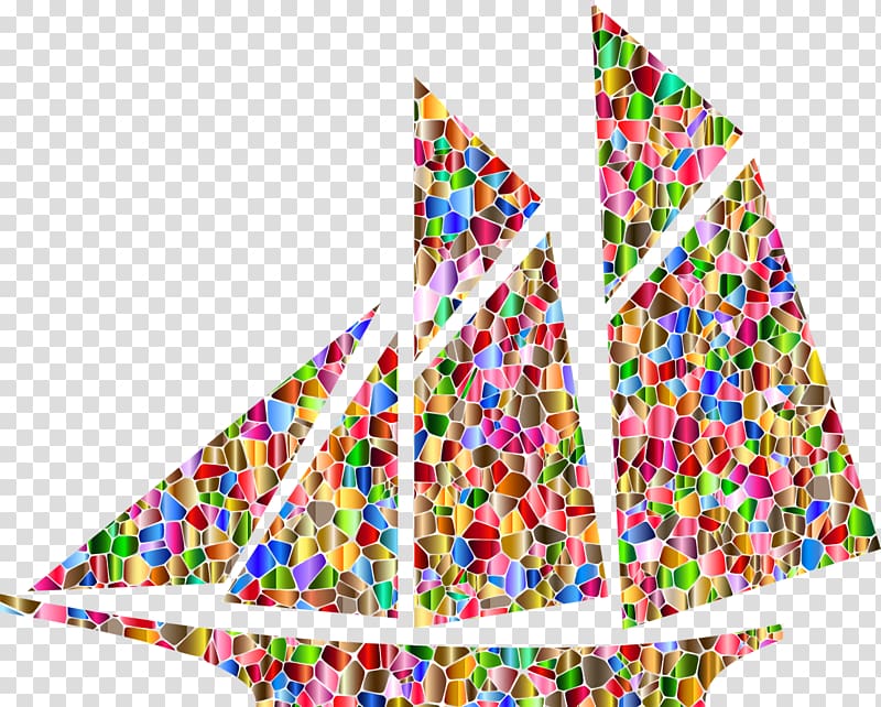 Sailboat Ship, Colorful decoration ship transparent background PNG clipart