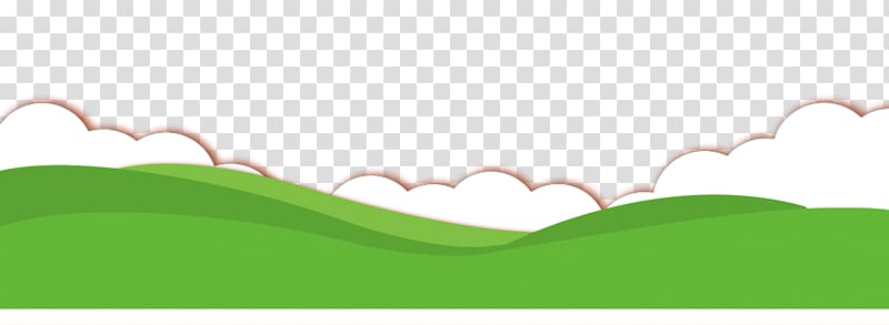 Green , Cartoon clouds grass transparent background PNG clipart