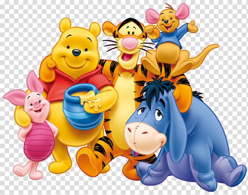 Winnie the Pooh and friends , Winnie the Pooh Piglet Eeyore Winnie-the-Pooh Tigger, winnie pooh transparent background PNG clipart