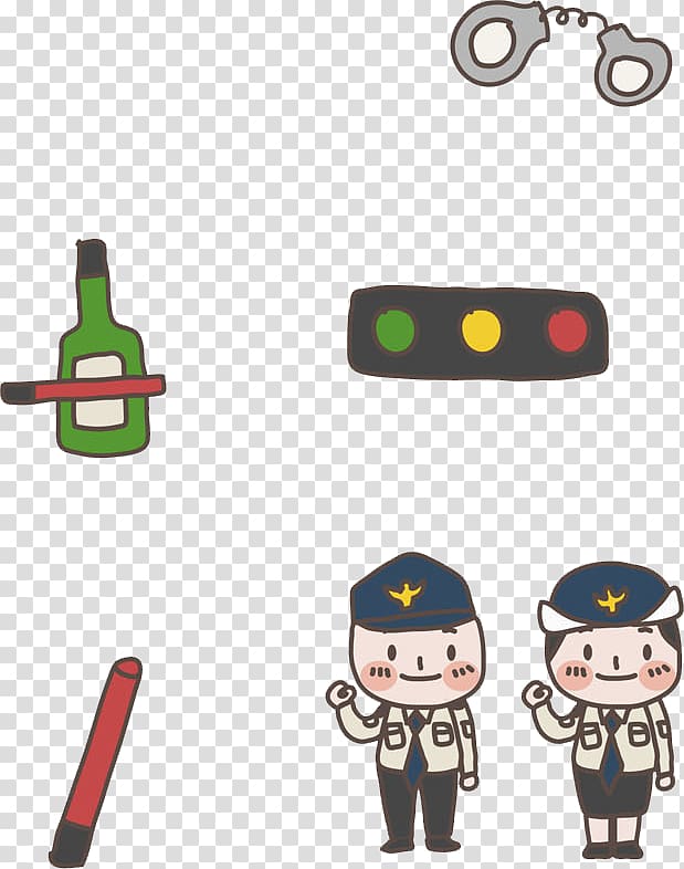 Drawing Traffic Illustration, Traffic police transparent background PNG clipart