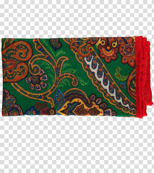 Paisley Place Mats Rectangle Maroon, green scarf transparent background PNG clipart