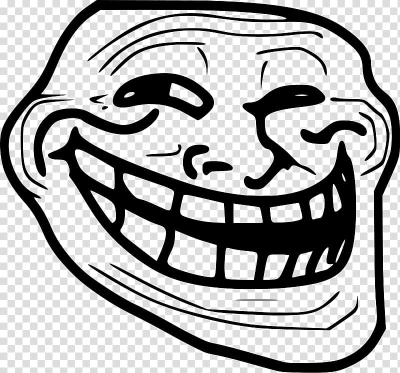 Trollface Internet troll Rage comic , trollface transparent background PNG clipart
