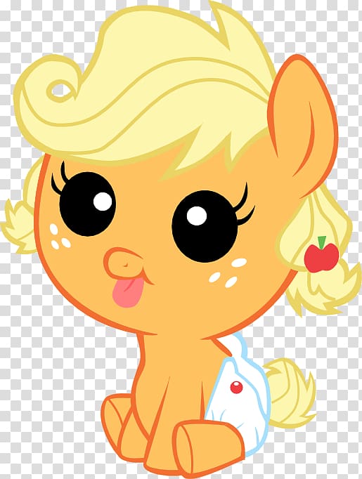 Applejack Ponyville Infant Apple Family Reunion, sleeping girl transparent background PNG clipart