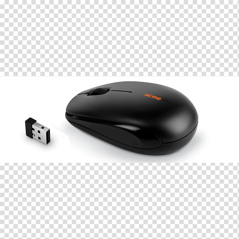 Computer mouse Computer keyboard ACME MW12 Mini wireless optical mouse Adapter/Cable Input Devices, Computer Mouse transparent background PNG clipart