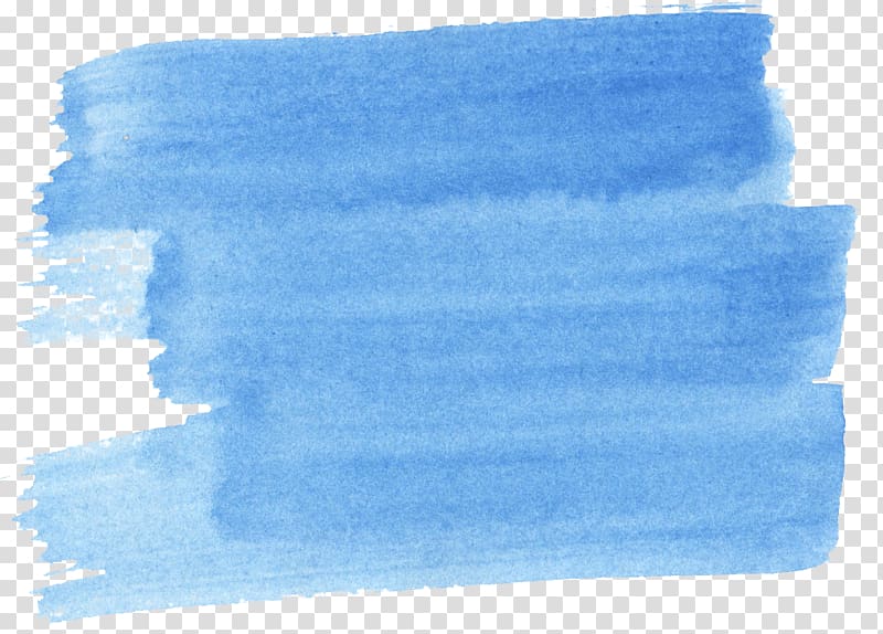 Blue Watercolor painting Azure, Watercolor painting paintbrush transparent background PNG clipart