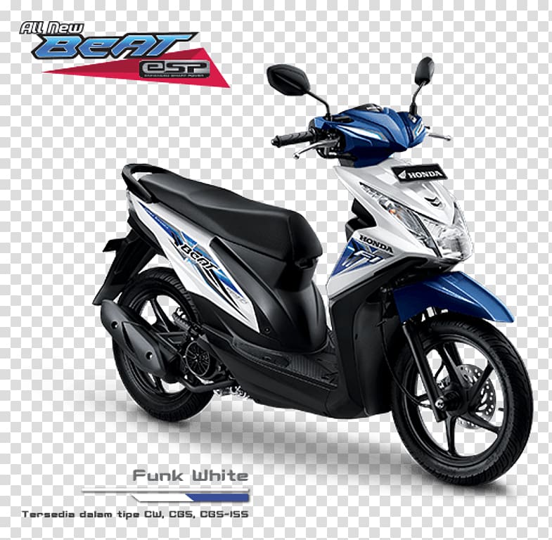 Honda Beat Motorcycle Vespa GTS Car, honda transparent background PNG clipart