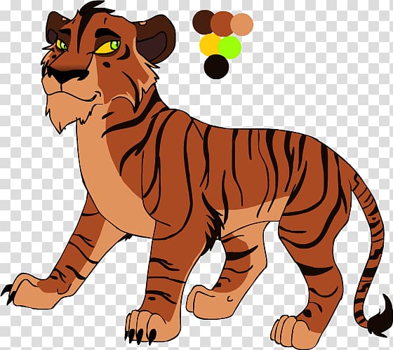 Tiger Lion Shere Khan Scar Leopard, tiger transparent background PNG clipart