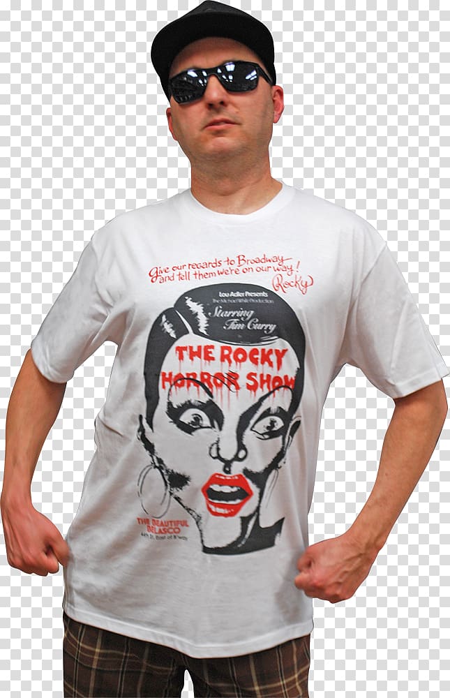 The Rocky Horror Show T-shirt Fanfare / Don't Dream It Atom Age Industries, rocky horror transparent background PNG clipart