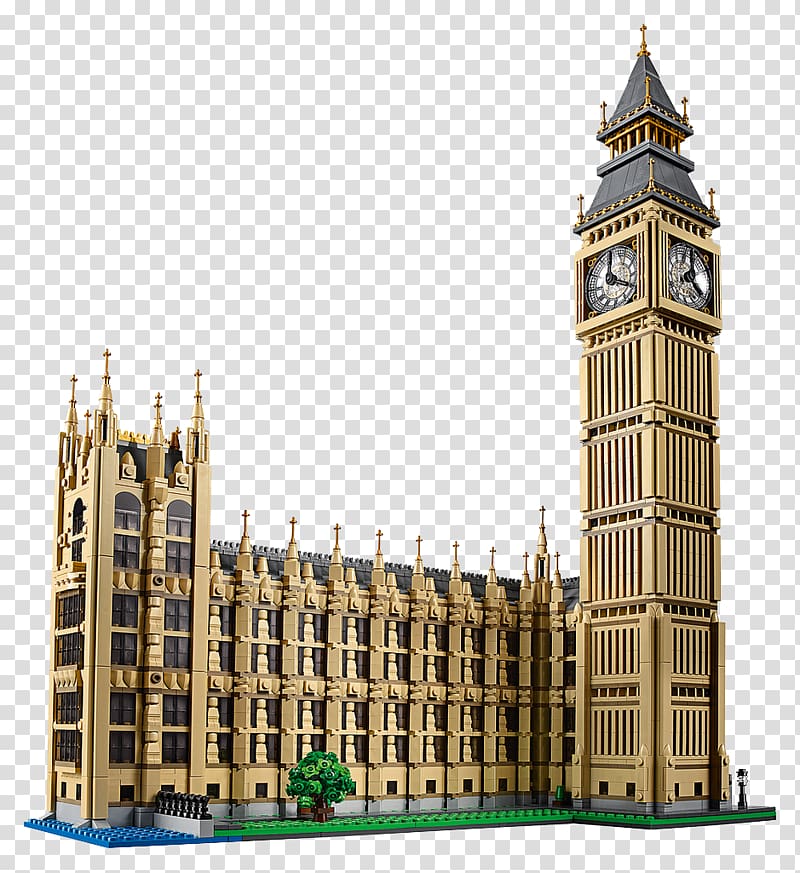 Westminster Palace illustration, Big Ben Harrods Lego Creator Lego Modular Buildings, Big Ben transparent background PNG clipart