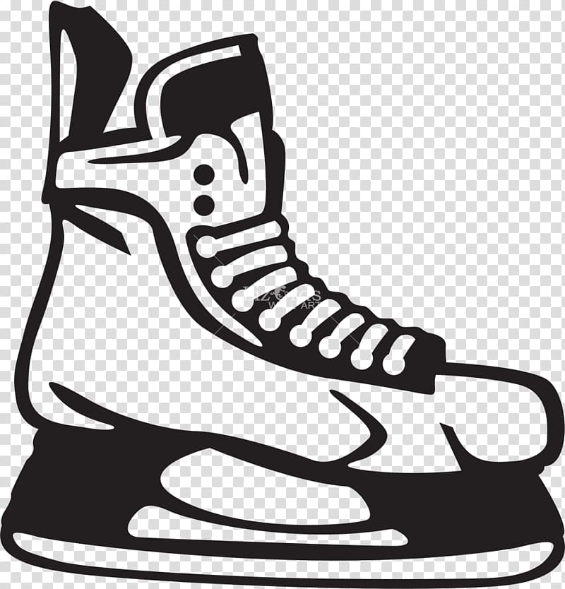 Ice Skates Ice hockey Ice skating Hockey puck Hockey Sticks, ice skates transparent background PNG clipart