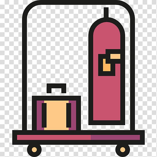 Baggage Hotel Suitcase Bellhop Trolley Case, hotel transparent background PNG clipart