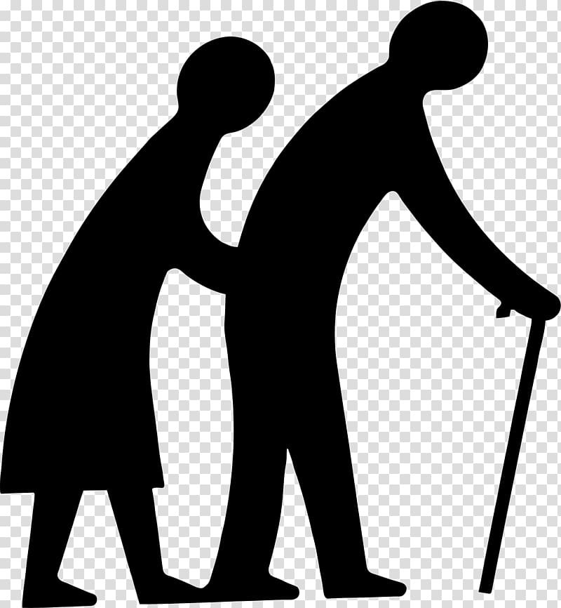 Old age , couple transparent background PNG clipart