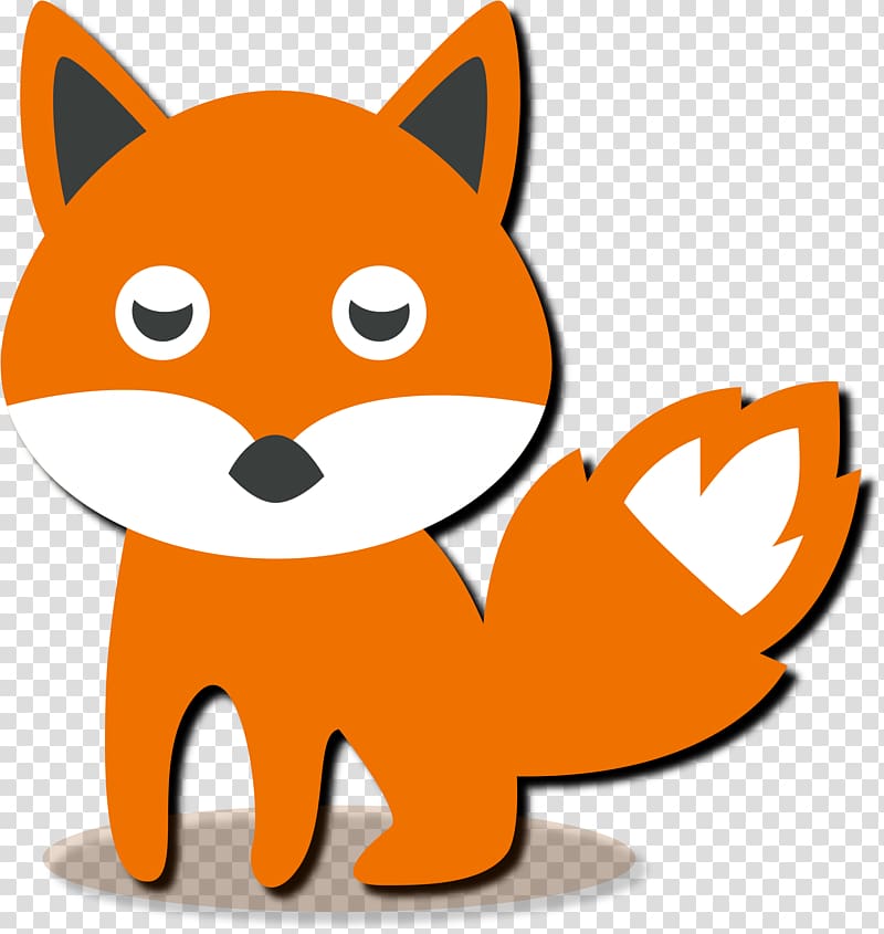 Animals in Autumn Free content , Cute cartoon little fox transparent background PNG clipart