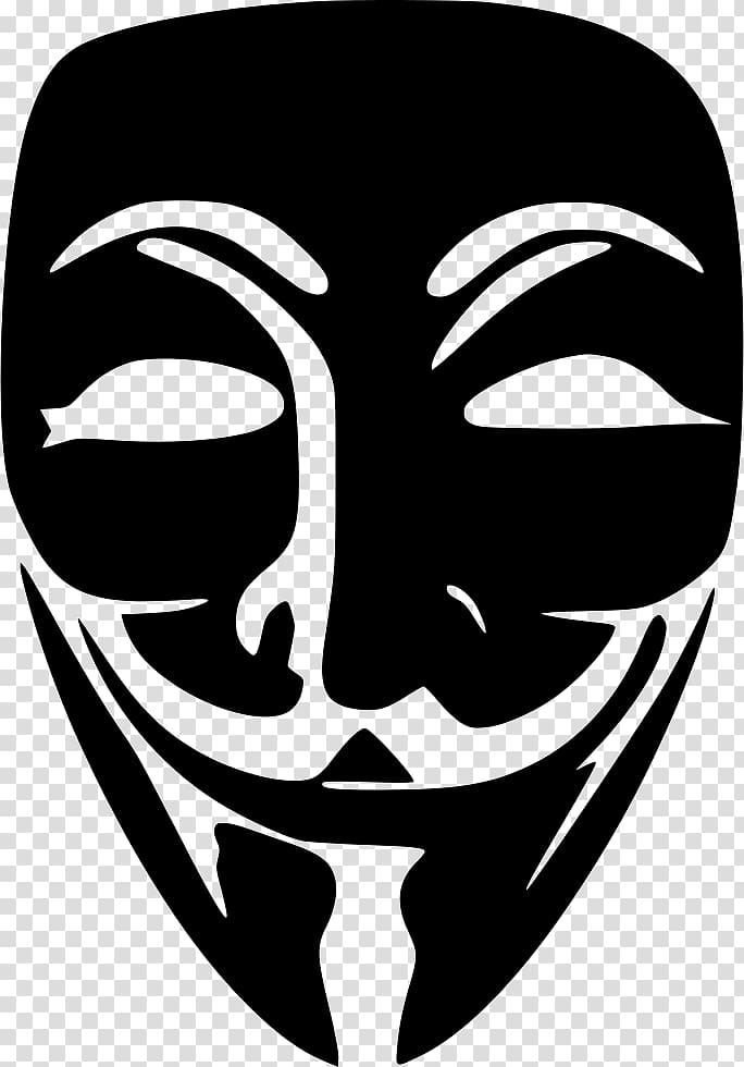 Guy Fawkes mask Anonymous, anonymous transparent background PNG clipart