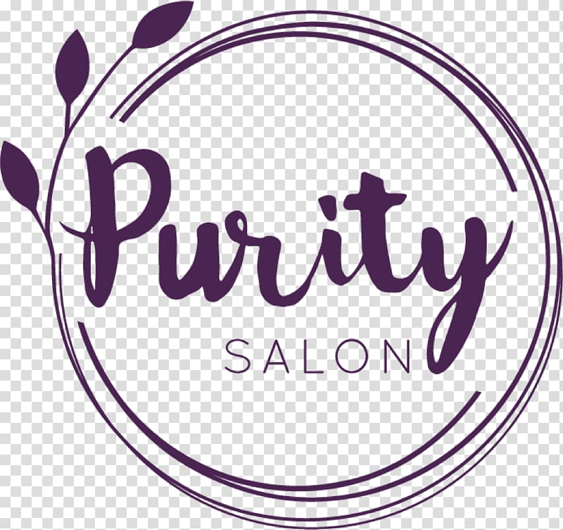Purity Salon Logo Beauty Parlour, spa products transparent background PNG clipart