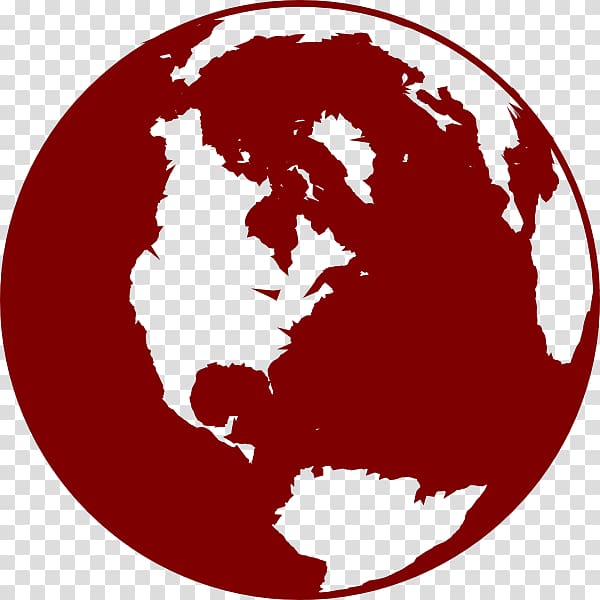 Globe World Black and white , red x transparent background PNG clipart