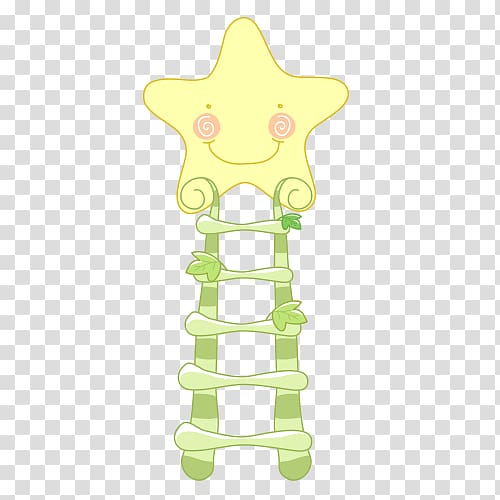 Yellow Animal Pattern, Star ladder model transparent background PNG clipart