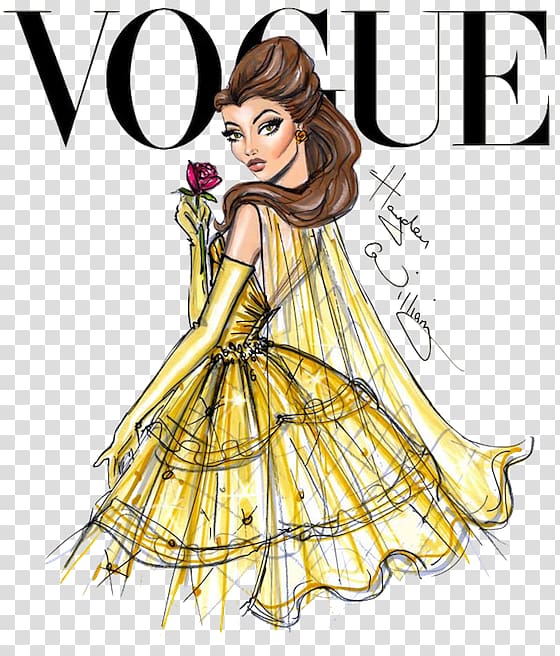 Belle Tangled Disney Princess Vogue Fashion, Disney Princess transparent background PNG clipart