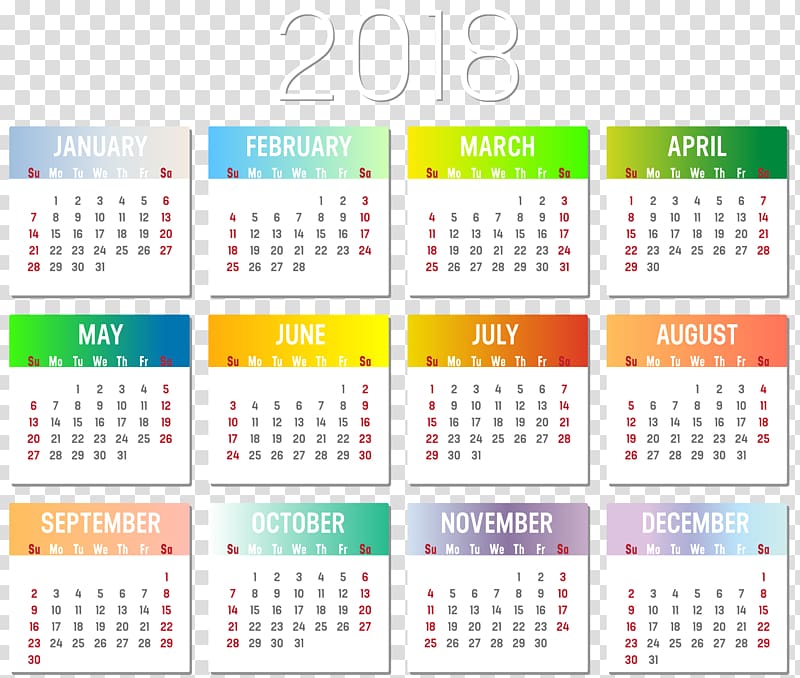 2018 calendar illustration, Calendar A3 road Inset day A4 road Jigsaw puzzle, Calendar 2018 transparent background PNG clipart