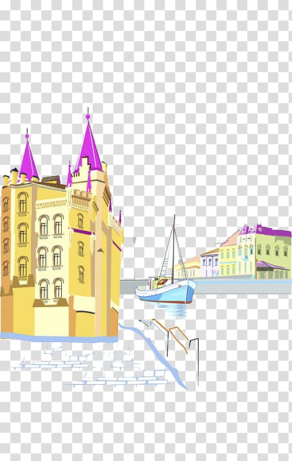 Euclidean Architecture, Bright city transparent background PNG clipart