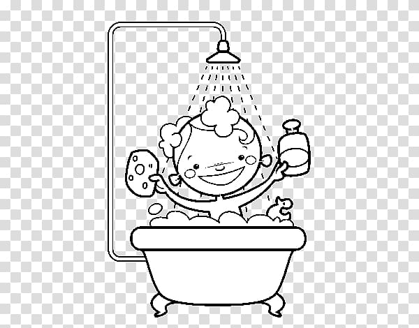 Shower Coloring book Bathroom , shower transparent background PNG clipart