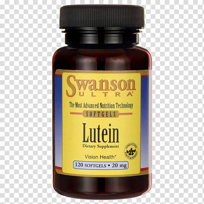 Dietary supplement Swanson Health Products Antioxidant Glisodin Coenzyme Q10, lutein transparent background PNG clipart
