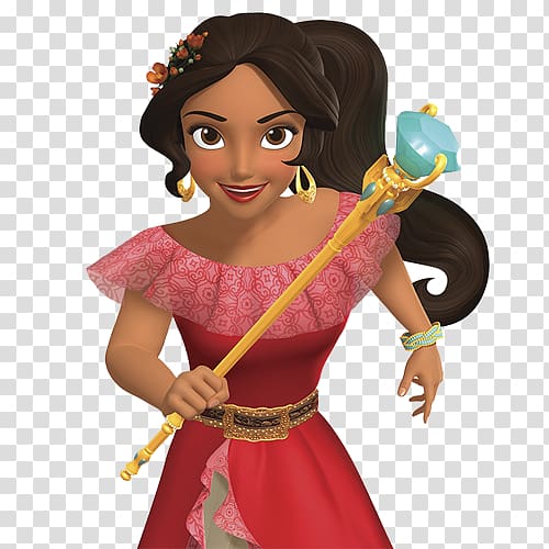 black-haired female Disney character illustration, Elena of Avalor Disney Princess Magic Kingdom Disney Channel The Walt Disney Company, sofia transparent background PNG clipart