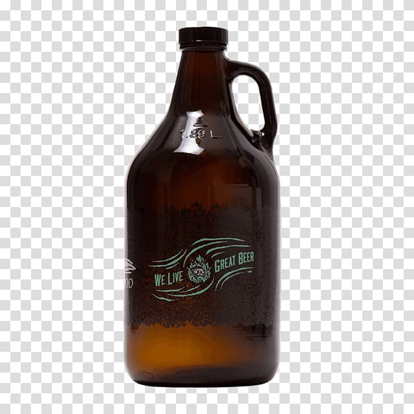 Beer bottle Driftwood Brewery Growler, beer transparent background PNG clipart