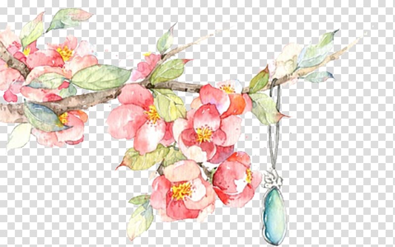 Floral design The Peony Pavilion Designer Emerald, Emerald Necklace transparent background PNG clipart