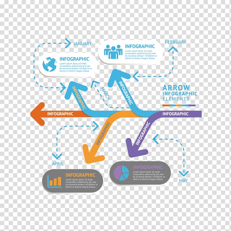 Arrow Euclidean Icon, creative bifurcation arrow ppt transparent background PNG clipart