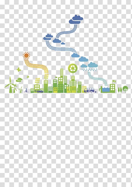 illustration Renewable energy Illustration, Creative City transparent background PNG clipart
