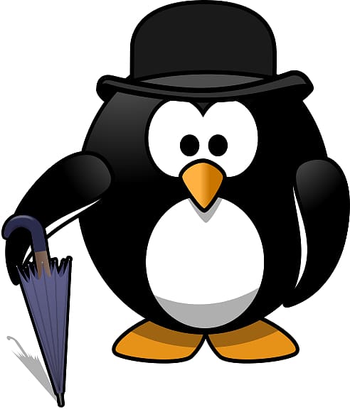 Penguin Top hat , Gentlemen transparent background PNG clipart