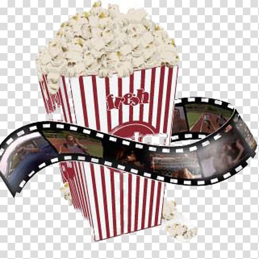 Outdoor cinema Film Popcorn Projection Screens, popcorn transparent background PNG clipart